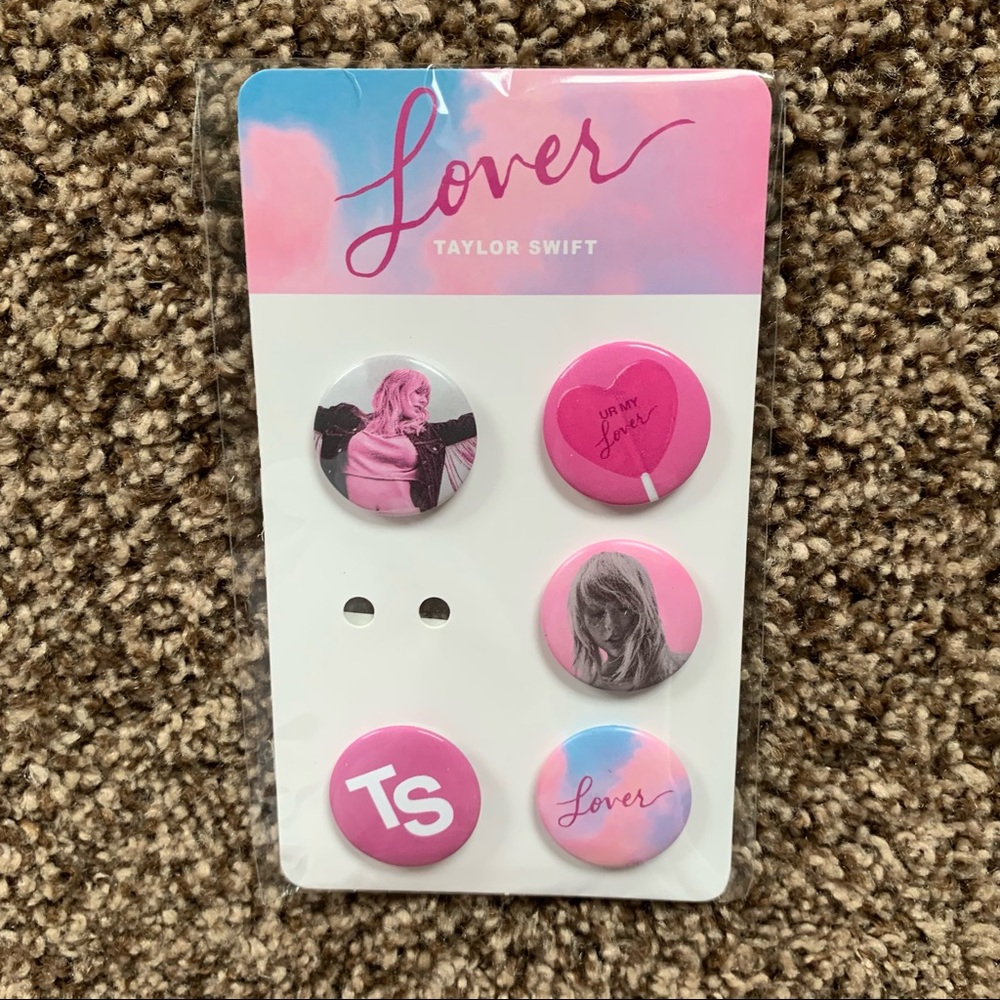 Taylor Swift Lover Pin Set of 5